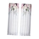 thumbnail image 1 of Cortinas transparentes con estampado de flores rosas, modernas y filtrantes de luz para dormitorio. 107x213cm, 1 of 9