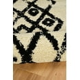thumbnail image 4 of Moroccan Marrakes Ivory Rug 3 x 5 Modern Frieze Shag Geometric Design, 4 of 5