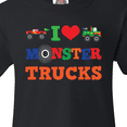 thumbnail image 4 of Inktastic I Love Monster Trucks Youth T-Shirt, 4 of 5