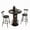 Black, variant on Tmsan barstools counter stools sets of 3 table,for Breakfast Nook,Living Room,Kitchen,Black