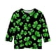 thumbnail image 5 of Blusas y camisas de manga larga y cuello redondo para niños, tallas medianas y grandes, informales, con estampado de San Patricio, mangas a ochos y cuello redondo, camisetas para niños., 5 of 5