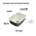 thumbnail image 3 of Houzer Porcela 23 in Slate Porcelain Enamel Steel Undermount Single Bowl Kitchen Sink - PCS-2500 SL, 3 of 8