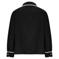 thumbnail image 6 of successthop Oversized Long Sleeve Shirts for Women Casual Collar with Tie Blouse Lightweight Tops Solid Outfits L, 6 of 6