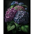 thumbnail image 4 of Maki 20x24 Black Modern Wood Framed Wall Art Titled - Hydrangea Show Ii, 4 of 6