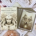 thumbnail image 2 of Cartas de Tarot de oráculo de luz blanca, juegos de mesa de fiesta para adultos y niños, baraja de cartas de adivinación del destino, guía Fivean unisex, 2 of 2