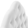 thumbnail image 4 of Pemberly Row Tête de Lit Grand en Velours de Performance Capitonné à Losanges, Blanc, 4 of 7
