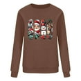 thumbnail image 4 of PNTUTB Christmas Sweatshirts for Women Fashion Print Long Sleeve Casual Crew Neck Pullover Tops, 4 of 5