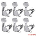 thumbnail image 1 of 6pcs Electric Guitar Tuning Pegs Kit Acoustic Folk Guitar Peg Reel Tuner Tuning Key Replacement Parts, 1 of 9