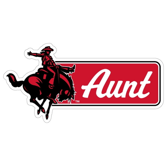 Northwestern Oklahoma State University Proud Aunt Die Cut Decal Officially Licensed Collegiate Product (3-Inches Wide)