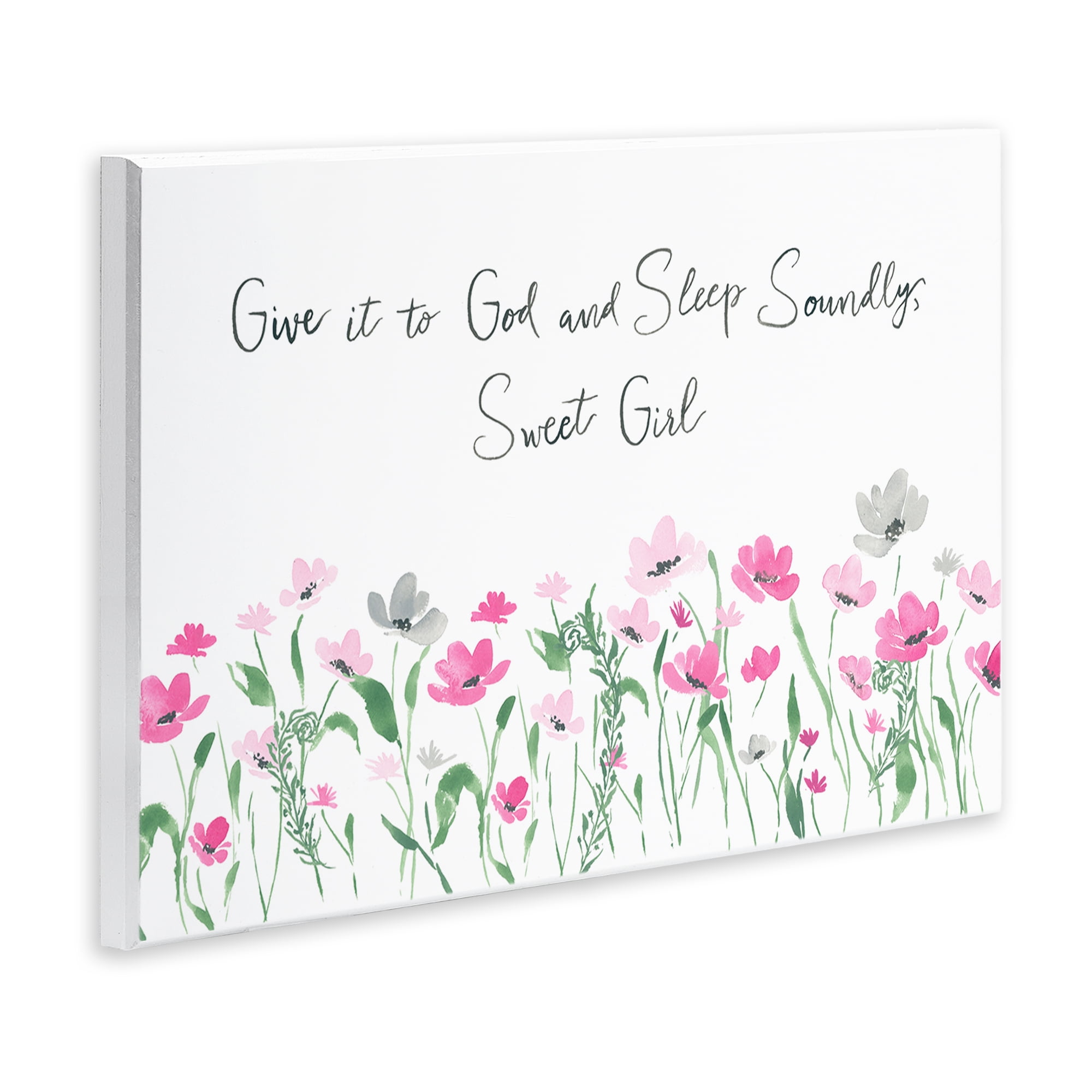 Stupell Industries Sleep Soundly Sweet Girl Plants & Flowers Painting Unframed Art Print Wall Art, 19 x 13