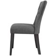 thumbnail image 5 of Modern Contemporary Urban Design Dining Kitchen Room Side Chair, Set of Two, Fabric, Grey Gray, 5 of 5