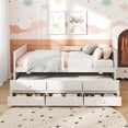 thumbnail image 6 of Gymax Full Size Bed Frame w/ Twin Trundle & 3 Storage Drawers w/Headboard Footboard, 6 of 10