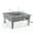 MultiColor, variant on LeisureMod WGR-27-GL 20 x 26.8 x 26.8 in. Walbrooke Outdoor Patio Aluminum Square Fire Pit Side Table with Lid & Fire Glass, Grey