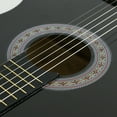 38" Full Size Adult Acoustic Guitar GIGBAG STRAP TUNER Beginner BLACK
