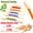 #02_Green-S, variant on Cotton Swabs Cat Toys with Catnip, 6 Pk Giant Kitten Chew Sticks for Indoor Boredom, Durable Dental Teething Ropes, Big Interactive Felt Kitty Kicker Play Lover Gift Accessories, #03_Multicolor-S