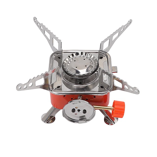 Réchaud à Gaz Extérieur Pliant Mini Réchaud Carré pour Camping Pique-Nique Réchaud à Gaz Portable