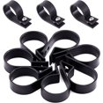 thumbnail image 1 of 60 abrazaderas de plástico para cables tipo R, con tornillos para la gestión de cables y conductos (1/2 pulgada, negras), 1 of 5