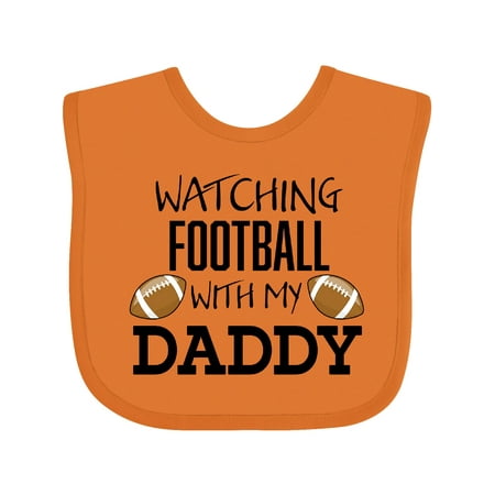 

Inktastic Watching Football with My Daddy Gift Baby Boy or Baby Girl Bib