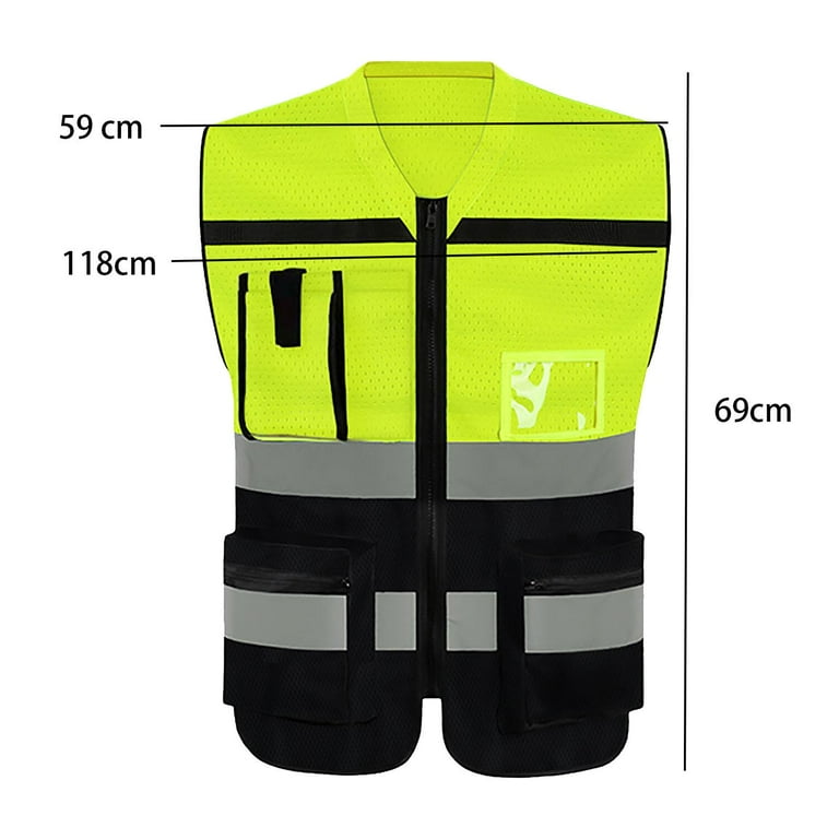 Colaxi Reflective Vest High Visibility Men Women with