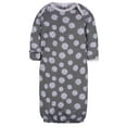 thumbnail image 3 of Gerber Baby Girls Lap Shoulder Gowns with Mitten Cuffs, 4-Pack, Preemie-0/6M, 3 of 11
