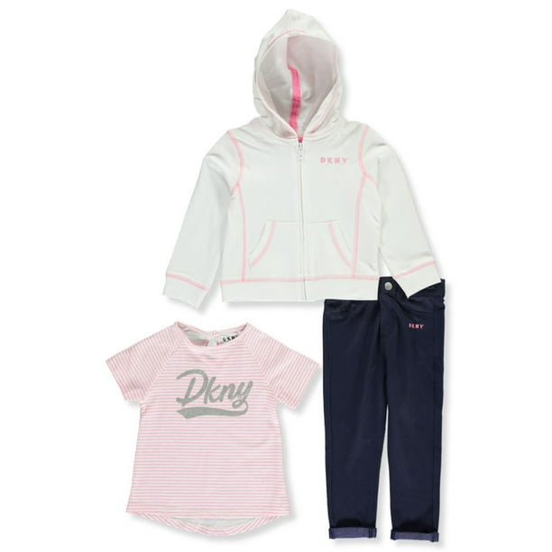 DKNY - DKNY Baby Girls' Drip Logo 3-Piece Leggings Set Outfit (Infant ...