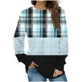 thumbnail image 2 of Jienlioq Hauts pour Femmes Mode Décontractée Manches Longues Col Rond Sweat Imprimé Blouse, 2 of 5