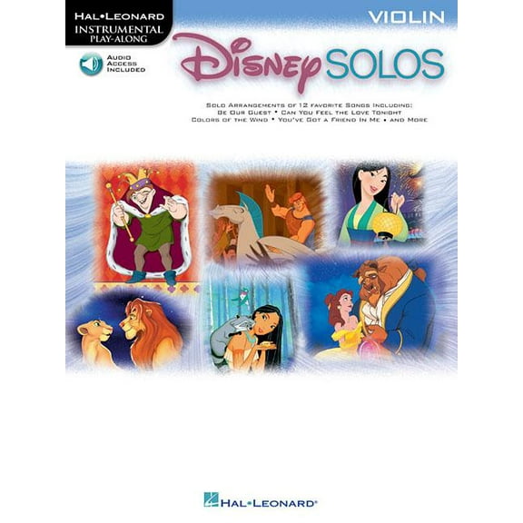 Disney Solos - Instrumental Solos Play-Along for Violin (Book/Online Audio), (Paperback)