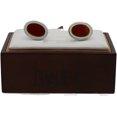 thumbnail image 1 of Baade II Men's Sterling Silver Oval Cuff Link 51501-01-T215, 1 of 1