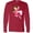 Red, variant on Inktastic Superhero Girl, Brown Hair, Pink Costume Long Sleeve T-Shirt