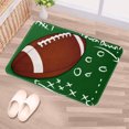 thumbnail image 2 of Football and Rugby Field Design Non- Decorative Carpet for Sports Theme Living Room Dining Dorm Bedroom Area Mats, 2 of 4