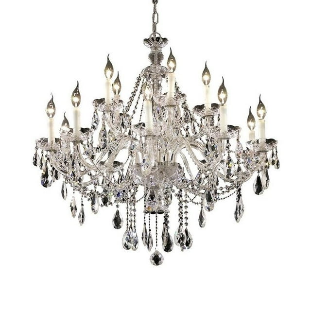 Elegant Lighting Alexandria 35" 15 Light Elegant Crystal Chandelier