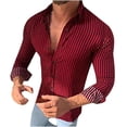 thumbnail image 1 of DPTALR Chemise Décontractée et Confortable à Manches Longues pour Hommes, Couleur Unie, Boutonnage Simple, 1 of 3