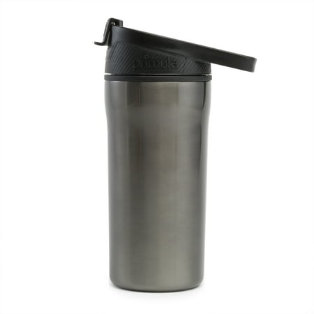 Primula Commuter Thermal Coffee Mug Water Bottle with Multifunction Carabiner Lid, 16 Ounce, Gunmetal