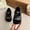 Black, variant on Viluyesy Girls' Spring Summer Patent Color-Block Flats - Soft Low-Heel Princess Dress Shoes Black Size 12.5