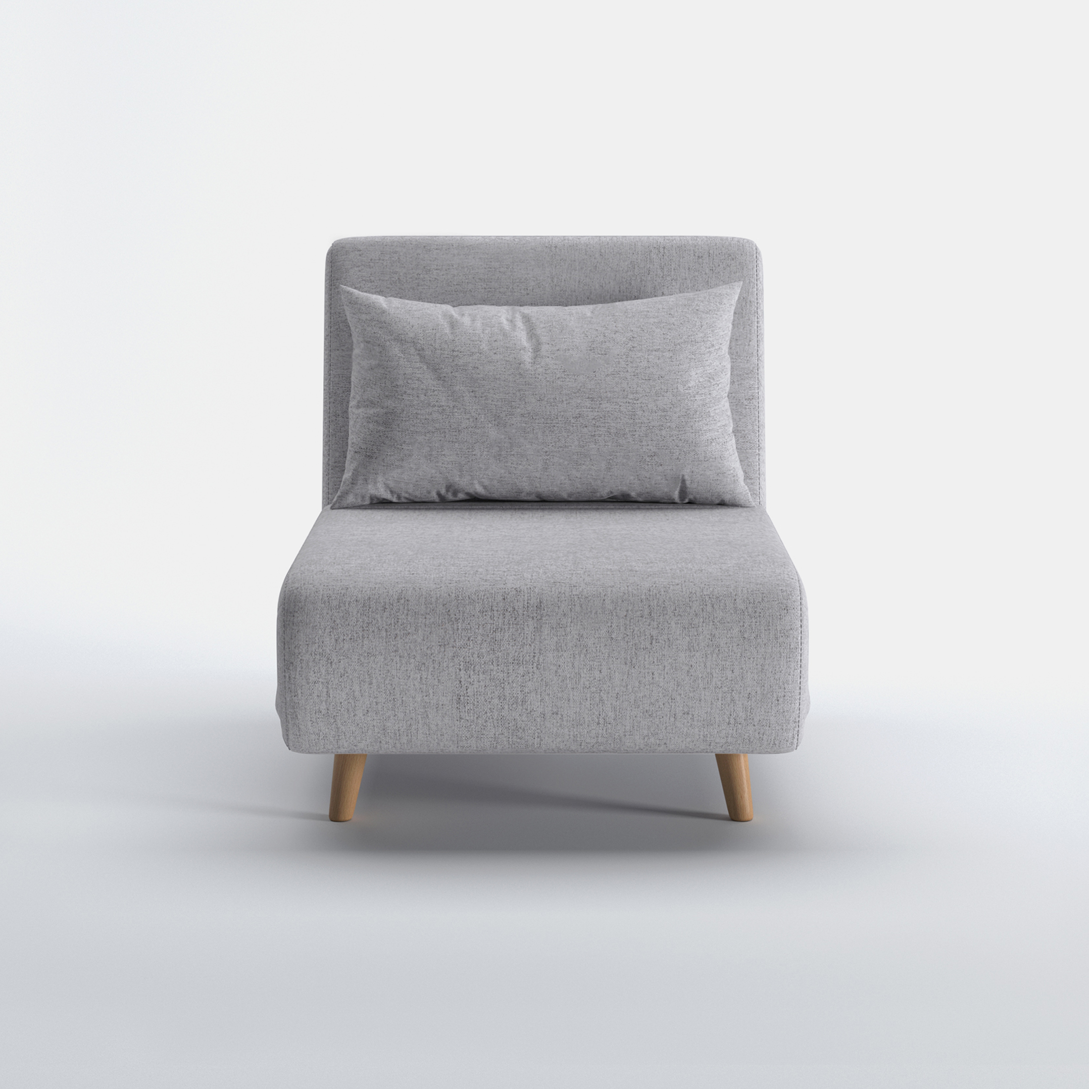 A&D Home Tustin Futon Chair Light Gray Set of 2