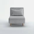 thumbnail image 2 of Artdeco Home Tustin Polyester Convertible Chair, Light Gray Moonlight, 2 of 10