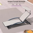 thumbnail image 5 of PURPLE LEAF Patio Lounge Chair with Canopy Shade Outdoor Chaise Lounge Chair Set of 2 for Lawn Poolside Backyard Sunbathing Tanning Chairs with Arm Beige, 5 of 8