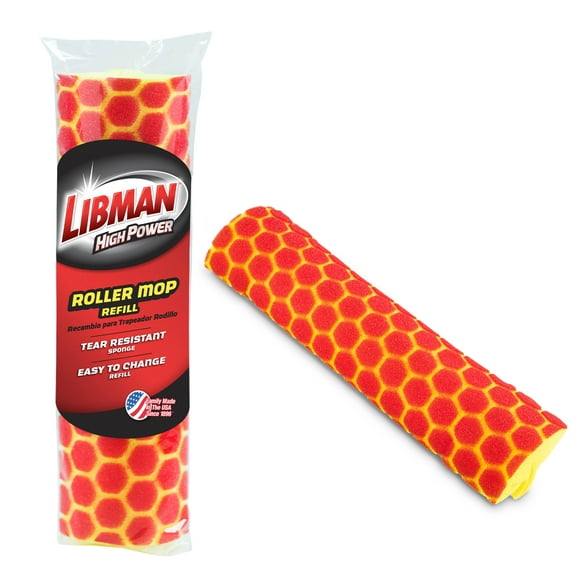 Libman Roller Sponge Mop Refill High Power Clip-on Attached