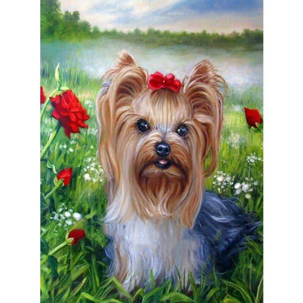 Diamond Painting 5D DIY Kit de perro de taladro redondo completo Decoración del dormitorio del hogar (sz3074) FLhrweasw Nuevo