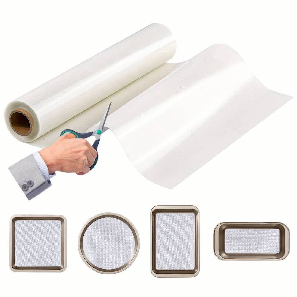 As Seen on TV Non-Stick Silicone Baking Mat Roll -  Clear (16 in. x 10 ft.) Clear