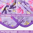thumbnail image 2 of Manta polar con estampado de patas y tatuajes para mascotas, cachorros y gatos, color morado, 2 of 7