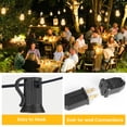 thumbnail image 4 of DAYBETTER 100FT Outdoor String Lights, Waterproof Patio Lights with 24+1 Hanging Lights S11 Bulbs, Shatterproof for Backyard Gazebo Porch Garden Outside Decor, 4 of 7