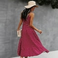 thumbnail image 5 of Summer Dresses for Women Maxi Dress Vest Dress Waist Slim Big Swing Skirt Temperament Commuter Skirt, 5 of 6