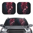 thumbnail image 2 of Sikiie Mesmerizing Pink Jellyfish Print Foldable Car Windshield Sun Visor, Car Window Sunshade Suitable for Sedan, SUV and Truck Car Accessories-Medium, 2 of 6