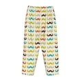 thumbnail image 5 of Sigee Colorful Mustache Print Women's Soft Pajama Pants - Breathable and Comfortable Lounge Sleep Bottoms with Elastic Waistband and Pockets-Small, 5 of 9