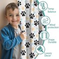 thumbnail image 3 of Blackout Kids Curtains,Black Dog Puppy Paw Childrens Insulated Curtains Set Of 2,Bedroom Essentials,Toddler Room Decor 42"x54"(106x137cm), 3 of 4