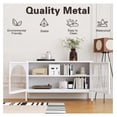 thumbnail image 6 of Metal Storage Cabinet,2 Door Accent Cabinet,TV Stand with Doors and Adjustable Shelf,Metal Locker,Sideboard Buffet Cabinet&Bookshelf&Cupboard for Home,Office,Living Room, 6 of 8