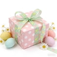 thumbnail image 1 of BAOPAI Easter Themed Ribbon with Egg and Bunny Checkered Patterns for Gift Wrapping Spring Holiday Decorations DIY Crafts Bows and Wreaths, 1 of 6