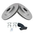 thumbnail image 2 of TRQ Front Brake Pad & Rotor Kit Brake Pads Brake Rotor Semi-Metallic Premium G-Coated Fits Select 2009-2014 Nissan Cube 2007-2012 Sentra Versa, 2 of 6