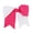 Hot Pink, variant on Two Tone Jumbo Bow Clip with Tails (Green & White)